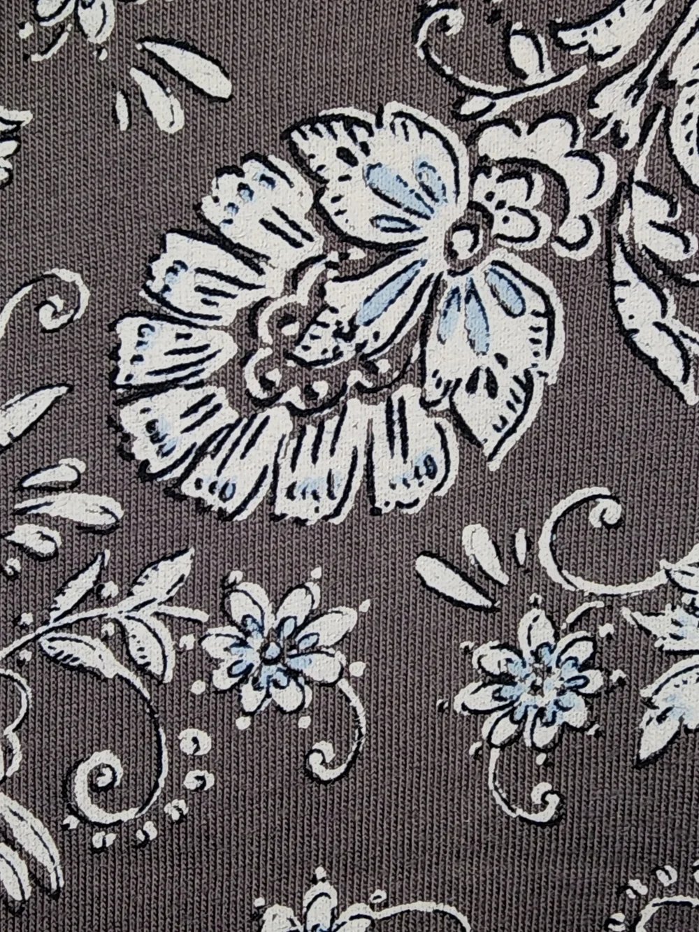 JJill Floral V-Neck Shift Dress in Gray 2X Pure Jill Collection - Picture 2 of 3